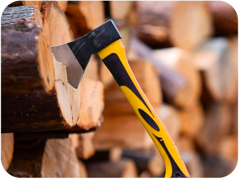 Ascia Spaccalegna con Manico in Fibra