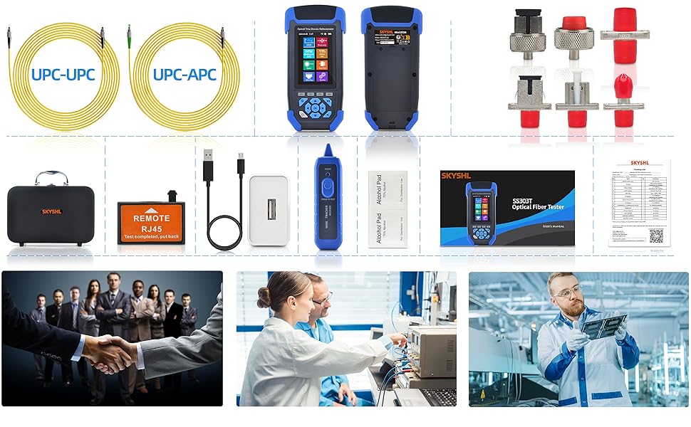 Lista imballaggio di SS303T-2A(1310nm+1550nm 24dB+22dB) OTDR: