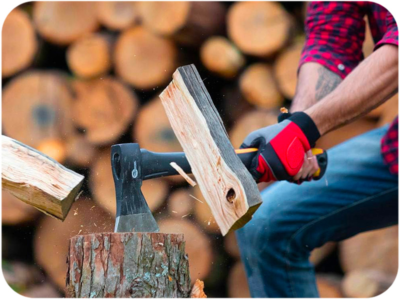 Ascia Spaccalegna con Manico in Fibra