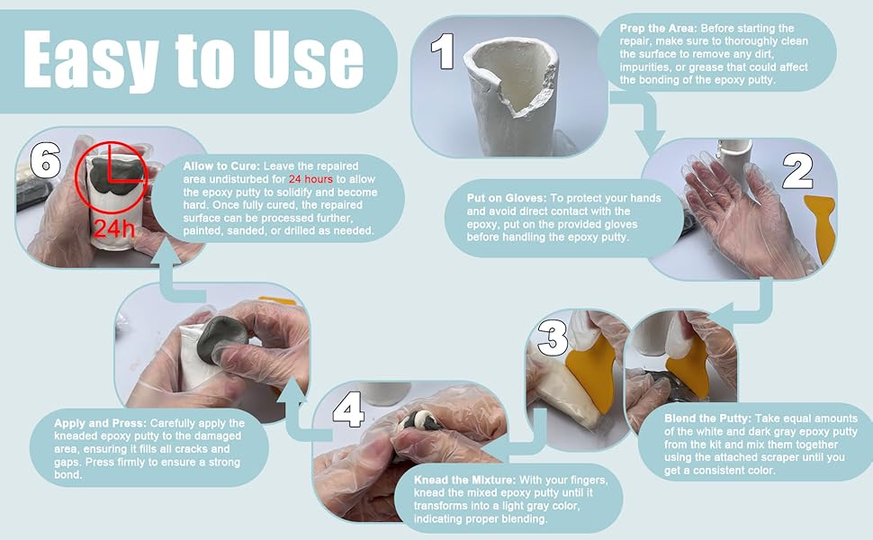 Stucco epossidico, 200 g di stucco epossidico