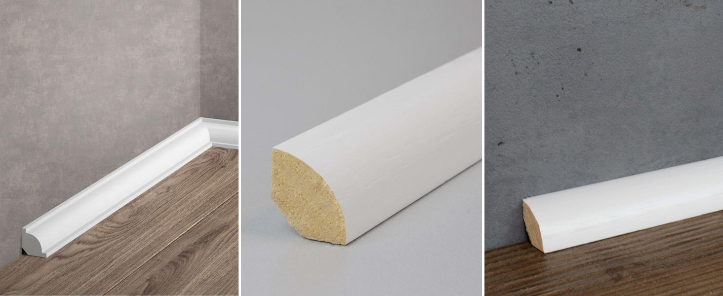 Battiscopa quarto di giro e di attacco