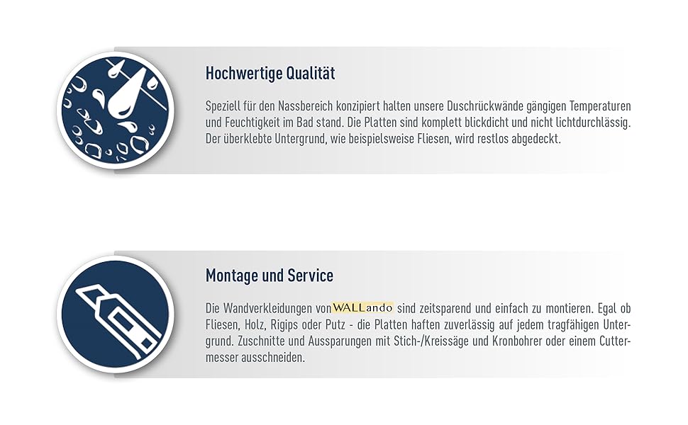 Wallando rivestimento parete doccia