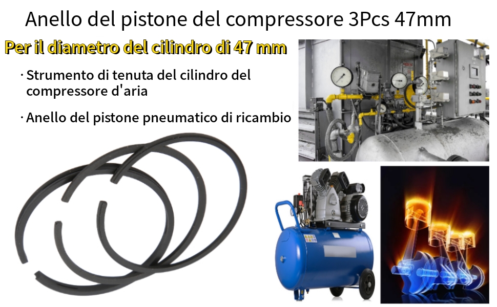 Kit Anello Pistone 3 Pezzi