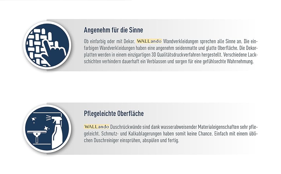 Wallando rivestimento parete doccia