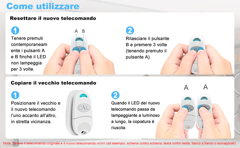 Telecomando porta garage Came