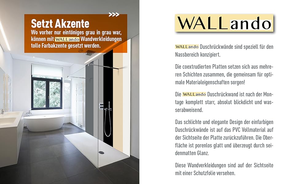 Wallando rivestimento parete bagno