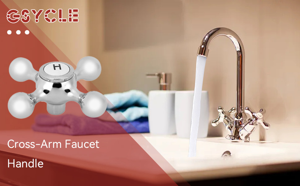 Maniglia del rubinetto a braccio incrociato