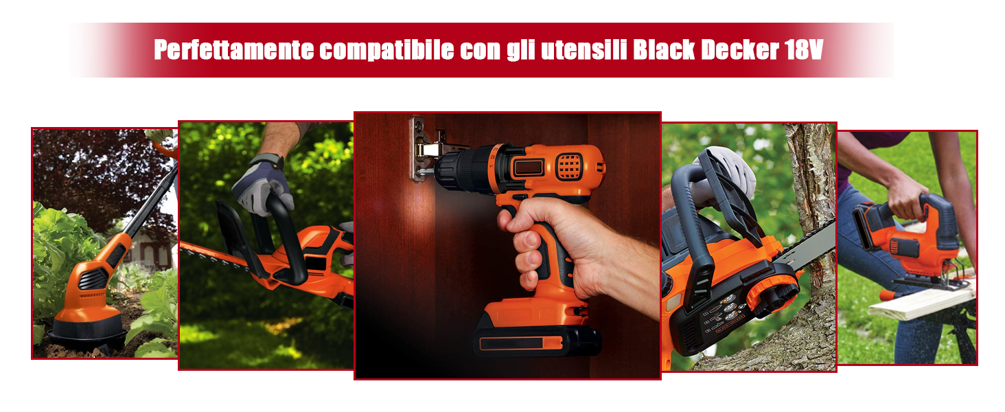batteria black decker 18v litio