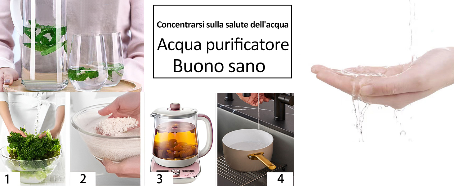 rubinetto con filtro per acqua potabile