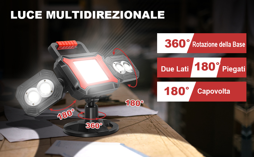 Faro Led Ricaricabile