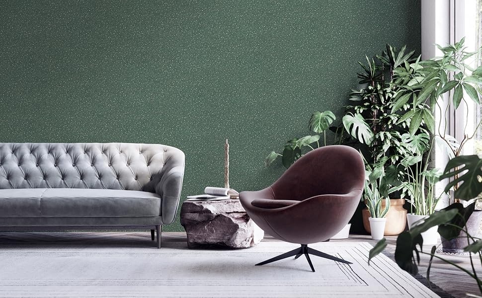 My Home My Spa - Carta da parati strutturata in tessuto non tessuto, design lucido, moderno