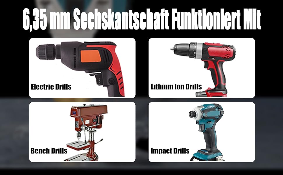 Fusto esagonale in materiale M35 per fori in acciaio inox, alluminio, lamiera, legno