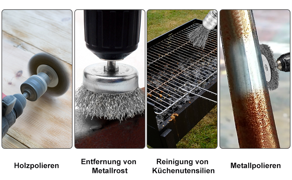  Spazzola metallica trapano