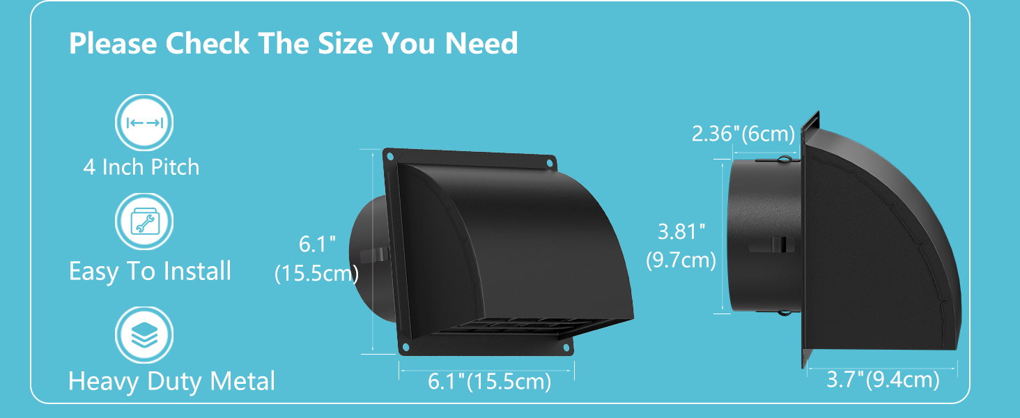 HG Power Griglia Aerazione 100mm