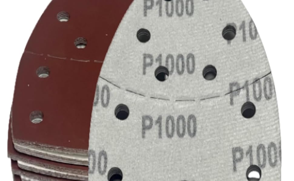 Carta vetrata per levigatrice triangolare