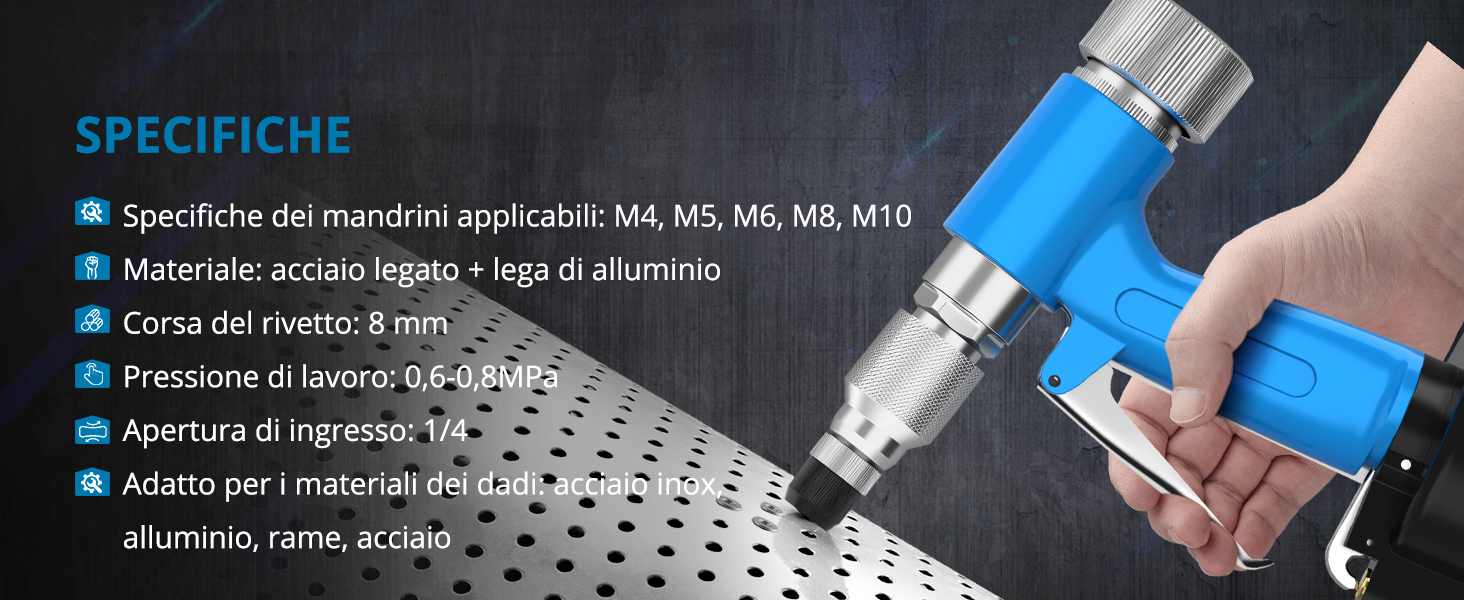 Rivettatrice Pneumatica