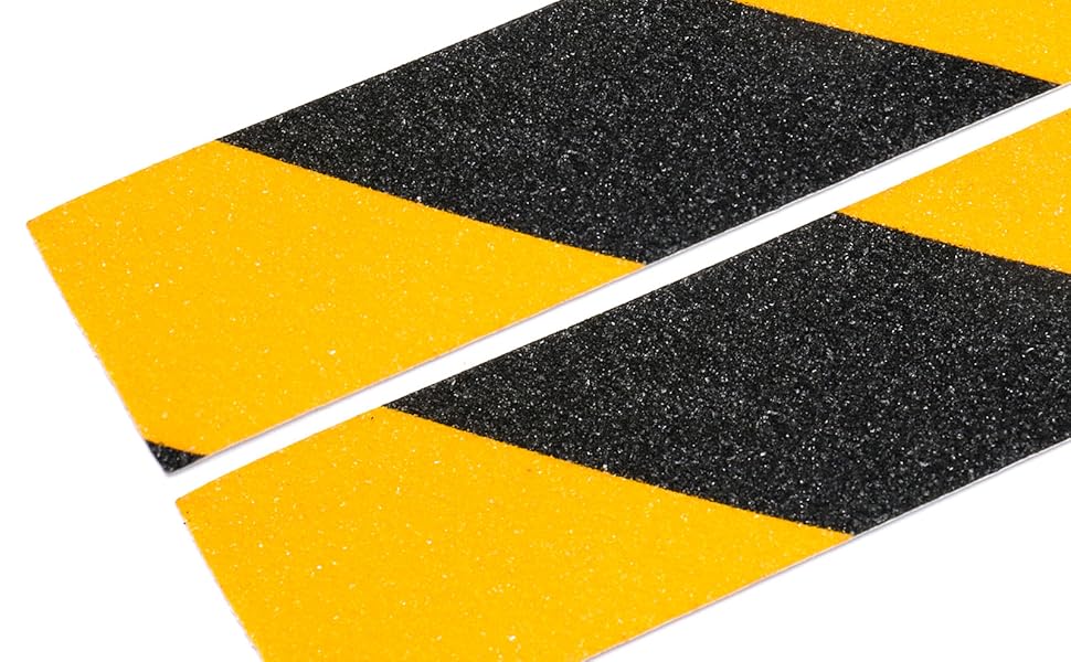 Confezione Bomei nastro antiscivolo giallo e nero