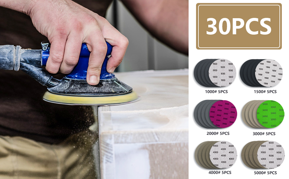 30 dischi abrasivi 75 mm
