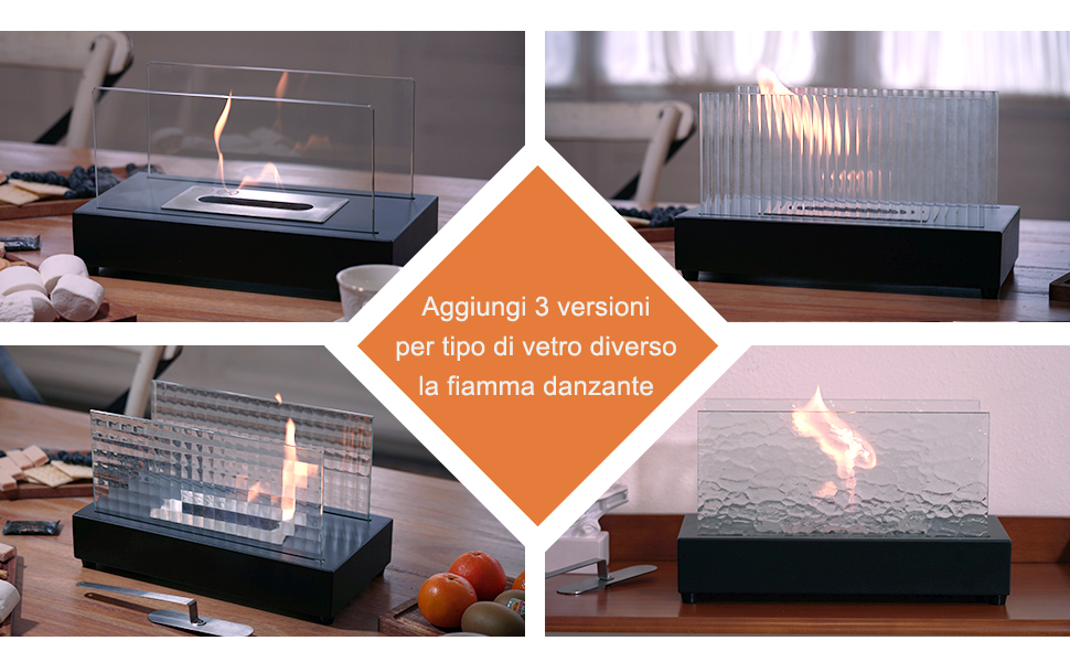 bio ethanol table top fire