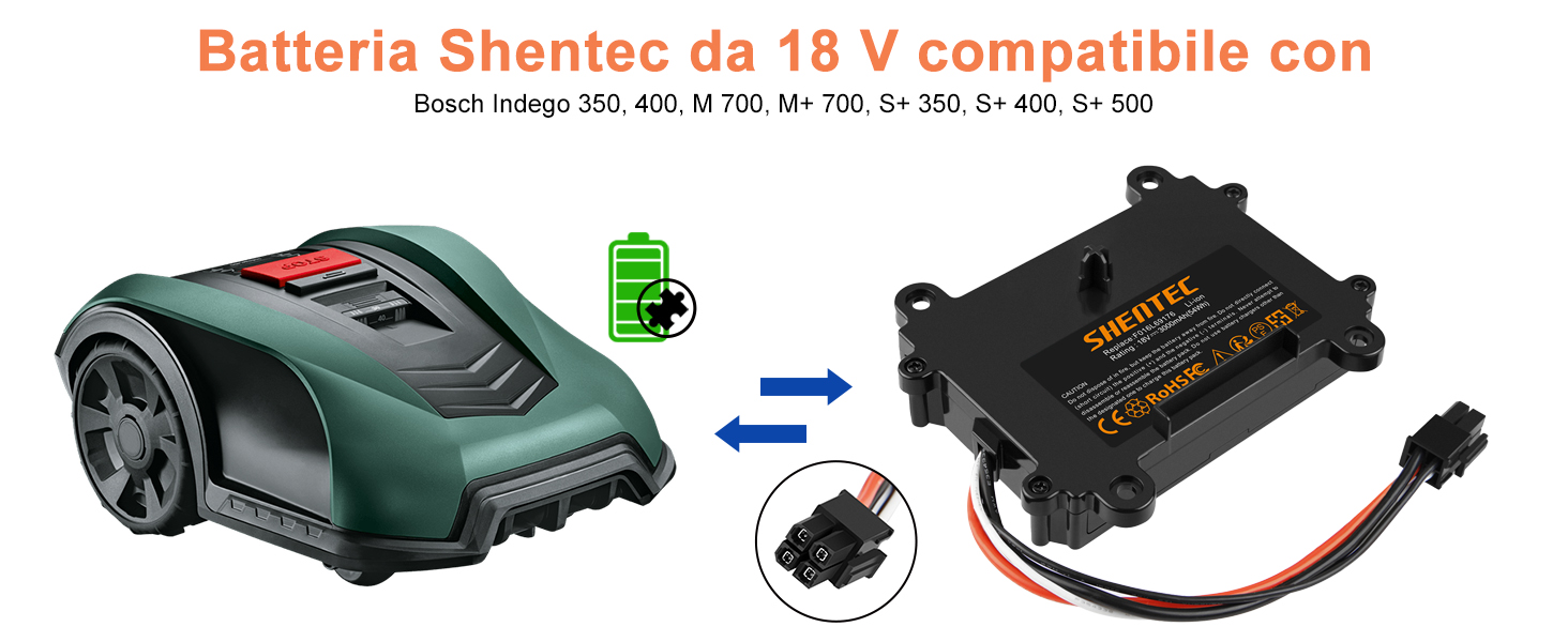 Batteria Bosch Indego 350
