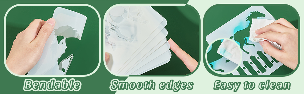 Stencil con motivi animali per dipingere