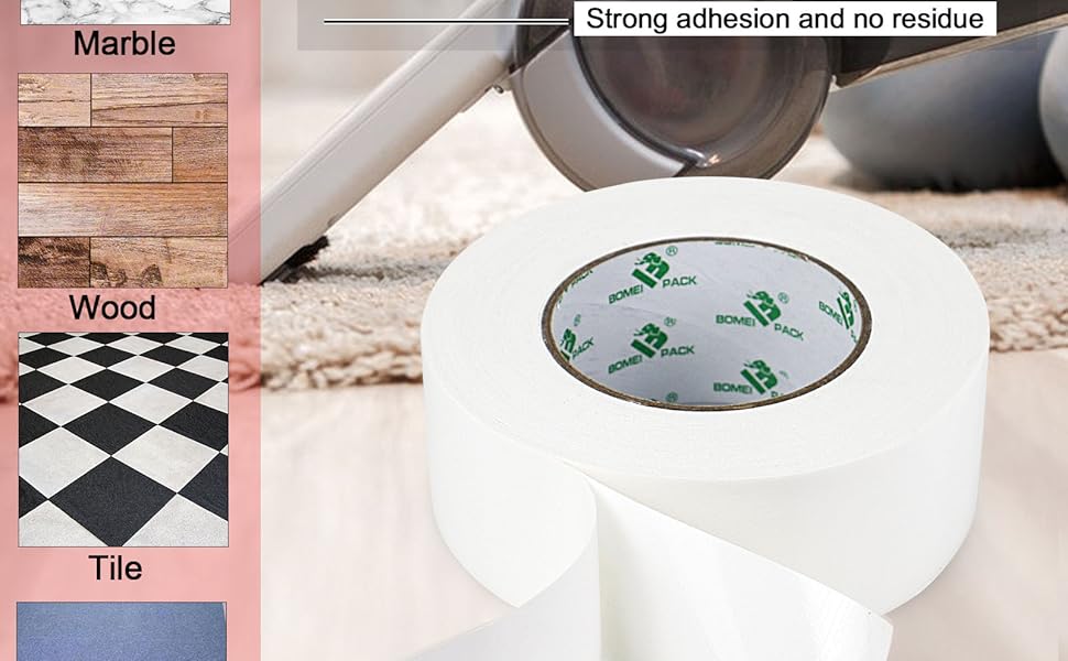 questo nastro per moquette può fornire un'eccellente adesione su superfici lisce e ruvide