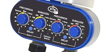 programmatore rubinetto due uscite irrigazione giardino giardino prato piante sym saneaplast