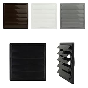 Griglia lamellare marrone, bianco, grigio, nero