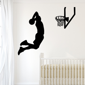 Adesivo da parete basket