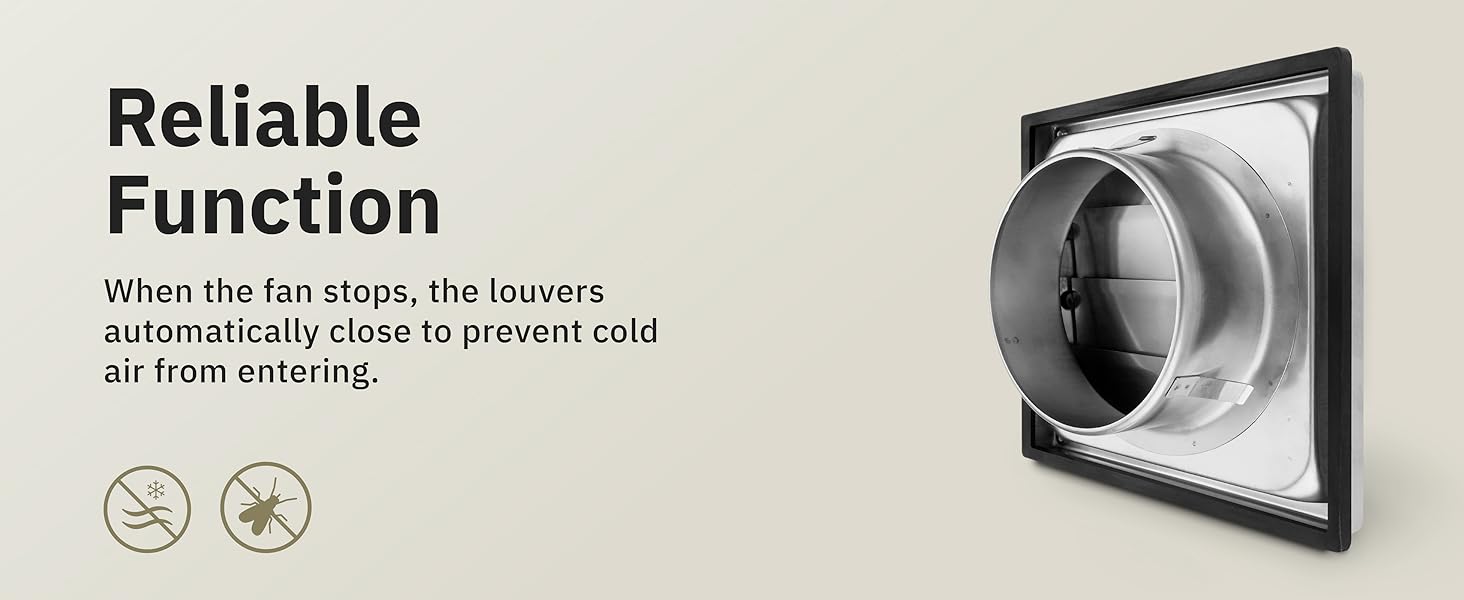 muro aria areazione valvola non ritorno aspiratore cappa ventilazione cucina