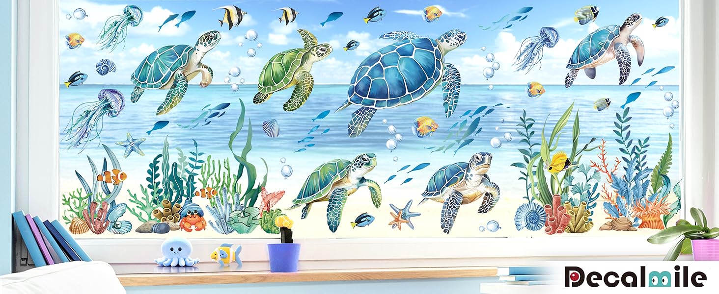 Adesivi per Finestra Sotto il Mare