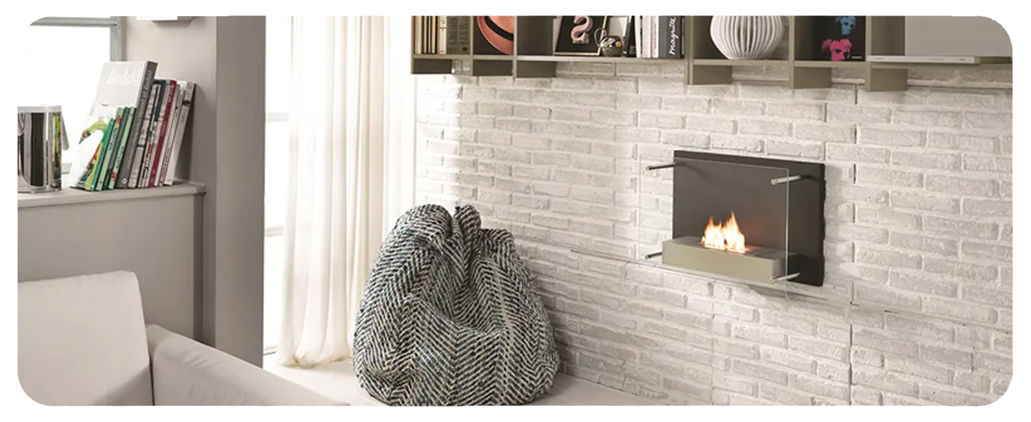 Camino al Bioetanolo Biocamino da Parete Demetra Nero