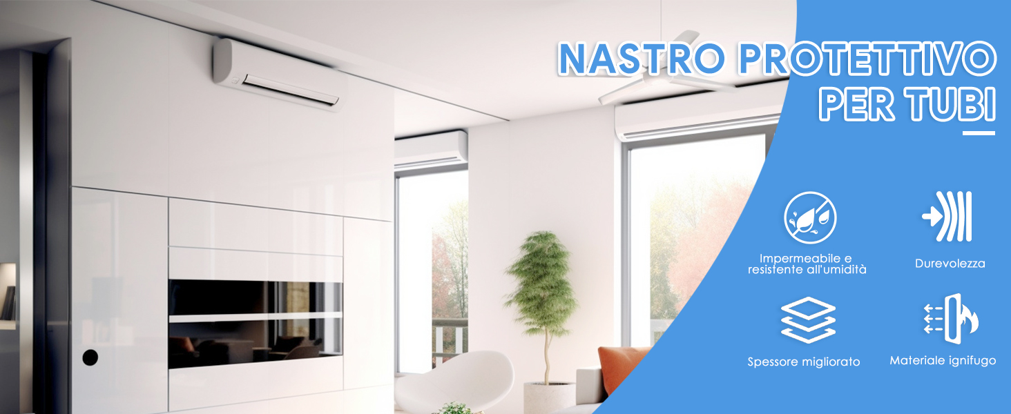 Nastro Sigillante per Condotti Aria Condizionata Tubo
