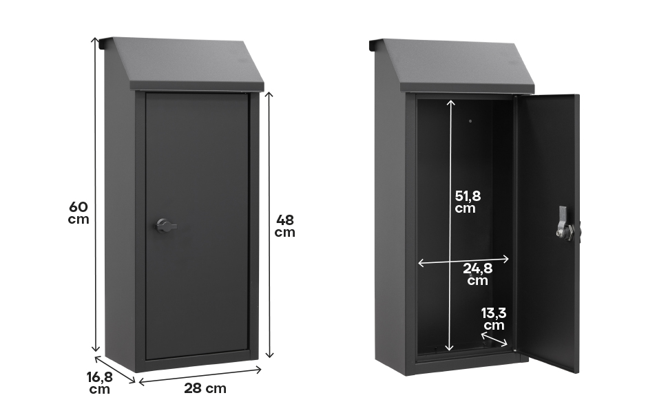 Dimensioni della cassetta ARREGUI Panera