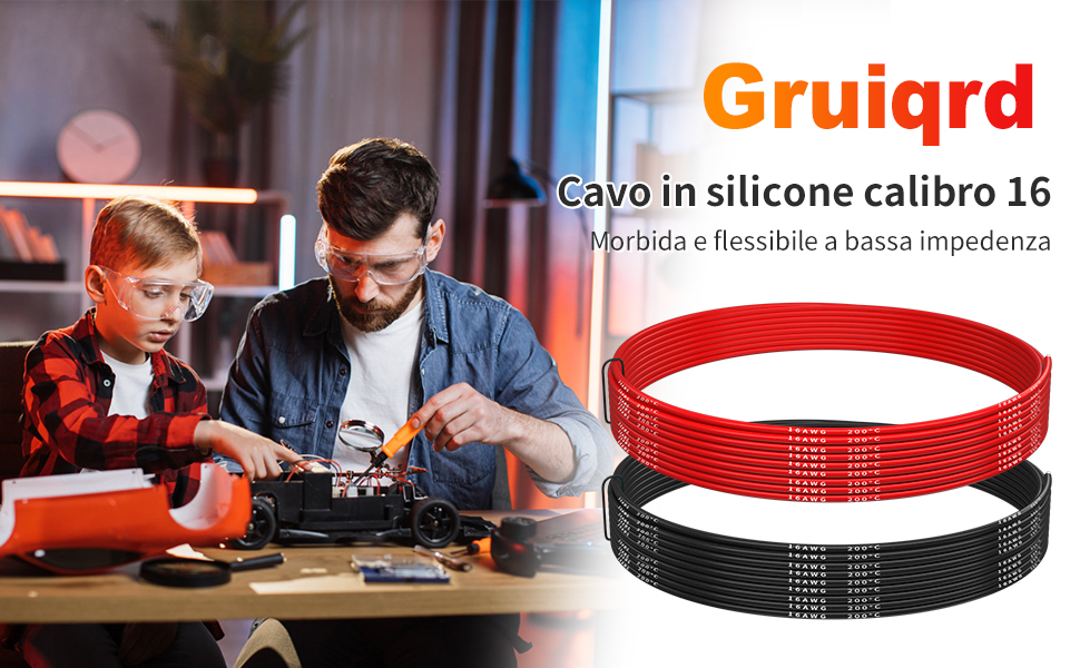 Filo di silicone Gruiqrd 16 calibro