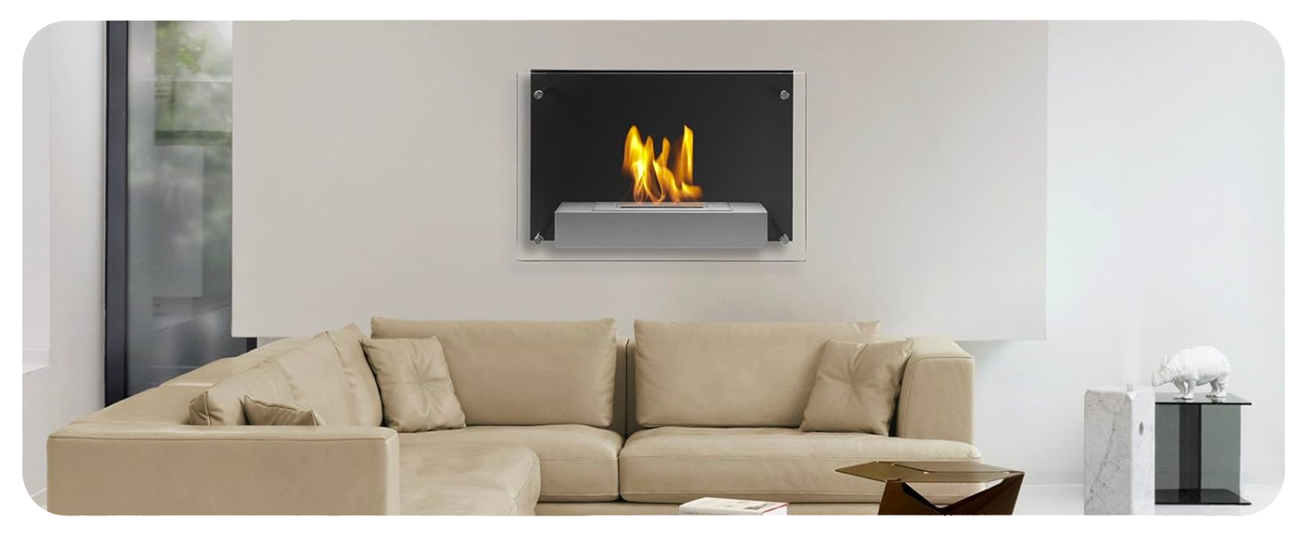 Camino al Bioetanolo Biocamino da Parete Demetra Nero