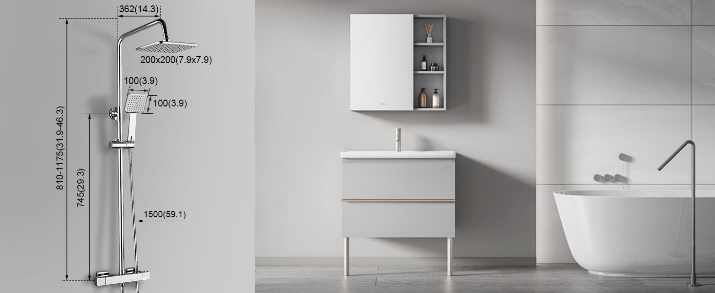 Colonna Doccia Termostatica