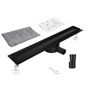 Canalina per doccia nera