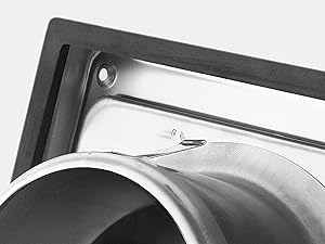  griglia muro, griglia ventilazione, valvola cappa antiritorno, ventola aspirazione, tubo cappa