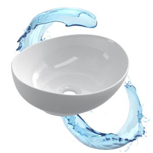 lavabo, lavabo sobre encimera, lavabo ovalado, lavabo blanco sobre encimera, Starbath Plus