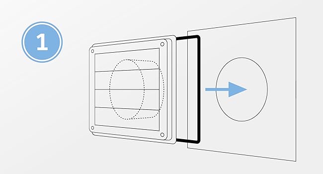 muro aria areazione valvola non ritorno aspiratore cappa ventilazione cucina