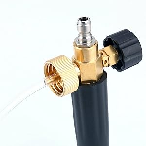 Pistola per lavaggio auto, pistola in schiuma regolabile con connettore rapido