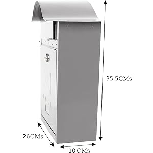 Dimensioni perfette per la tua cassetta delle lettere e pacchi all'aperto