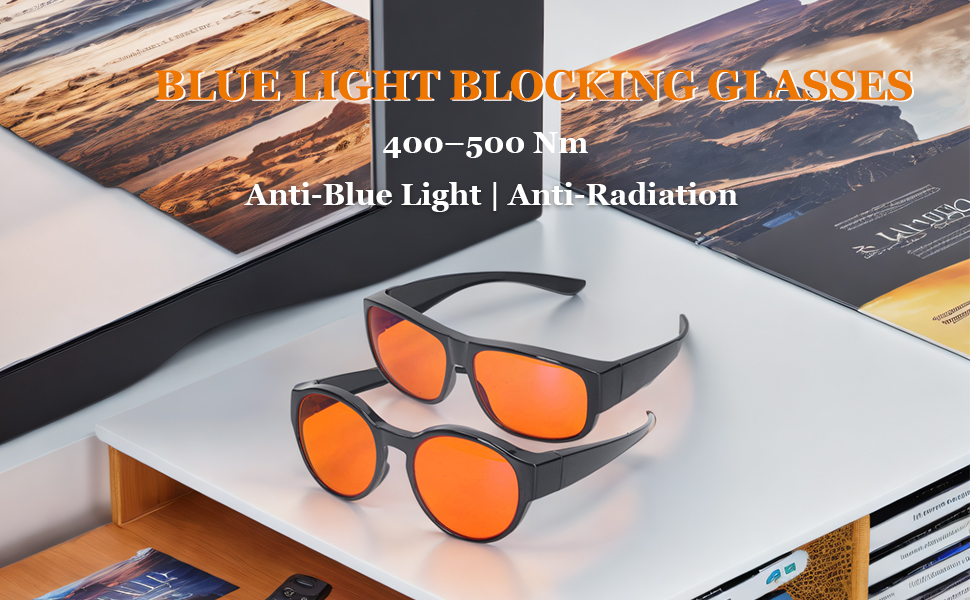 400–500 Nm Blaulicht-Gaming-Brille