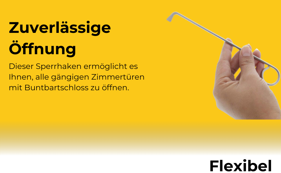 foto-kontor - Gancio di bloccaggio per porte con serratura Buntbart