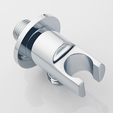 Raccordo a parete con supporto doccia