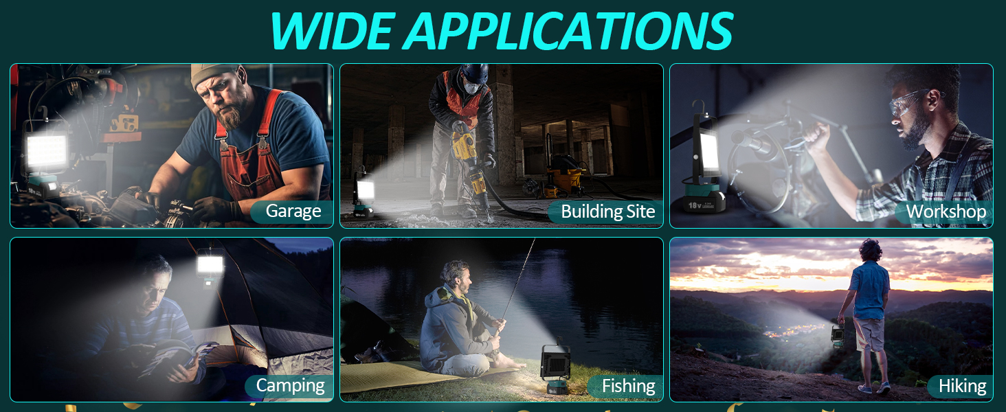 T-SUN lampada portatile led ricaricabile