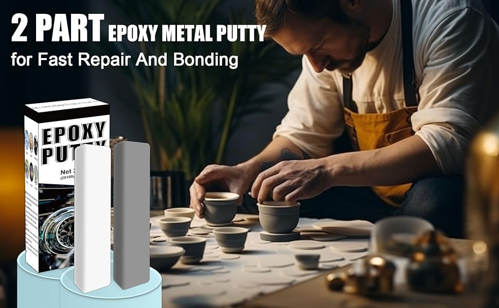 Stucco epossidico, 200 g di stucco epossidico