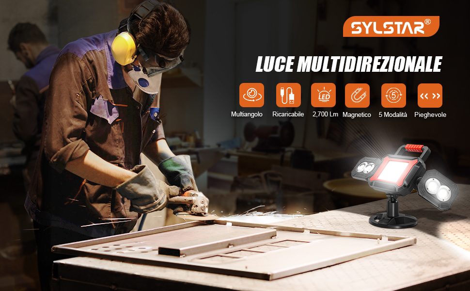 Faro Led Ricaricabile