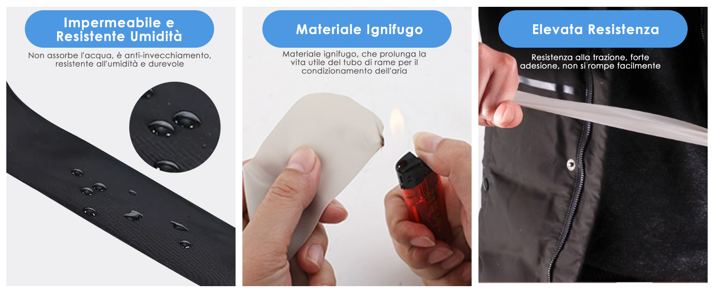 Nastro Sigillante per Condotti Aria Condizionata Tubo